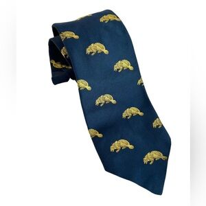 Vintage 60s 70s Michigan Wolverines Neck TIE Van Boven Dacron Polyester 55”